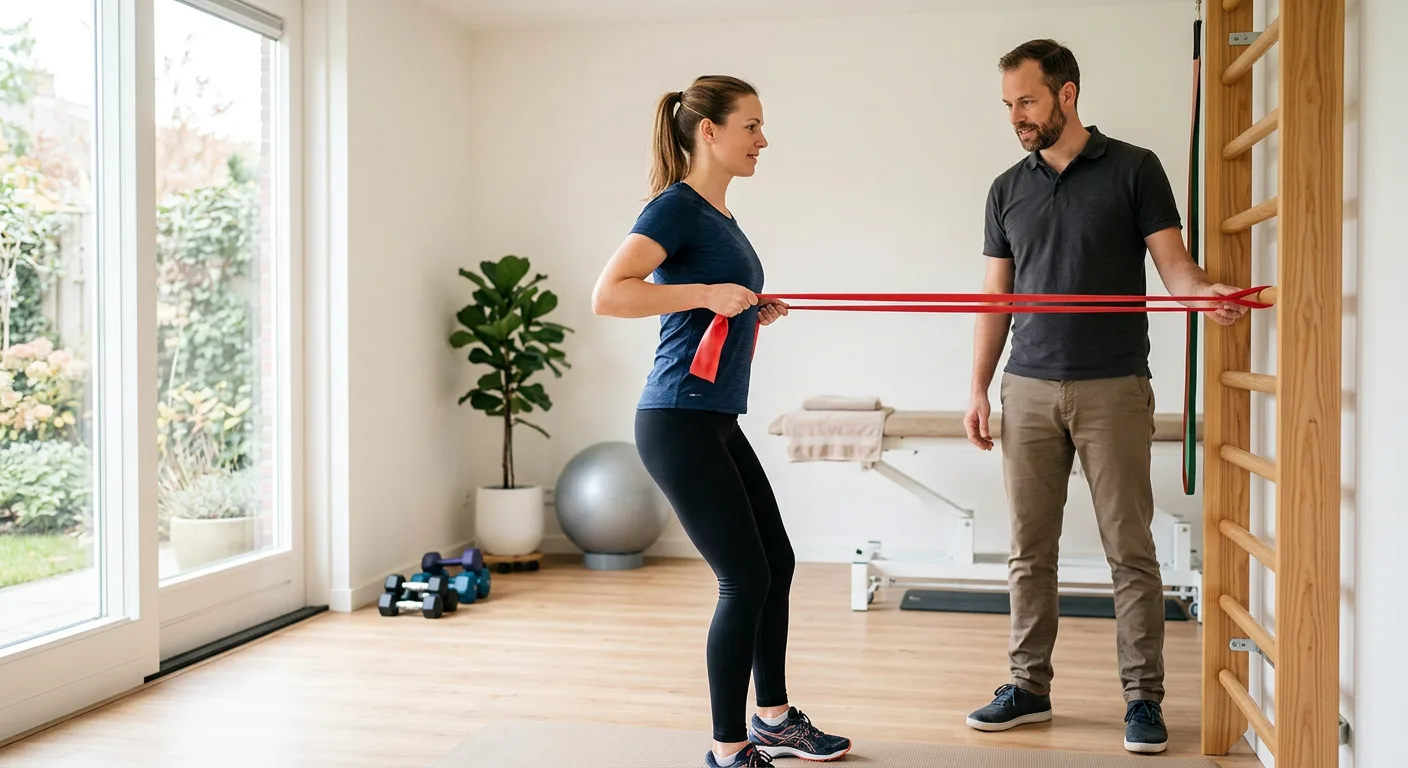 Sportrevalidatie met weerstandsband
